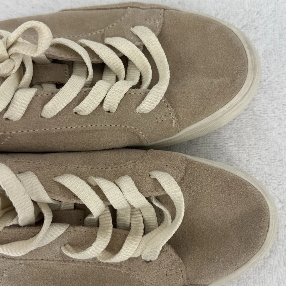 Soludos Platform Leather Women's Size 8 Sneakers Ibiza Nude